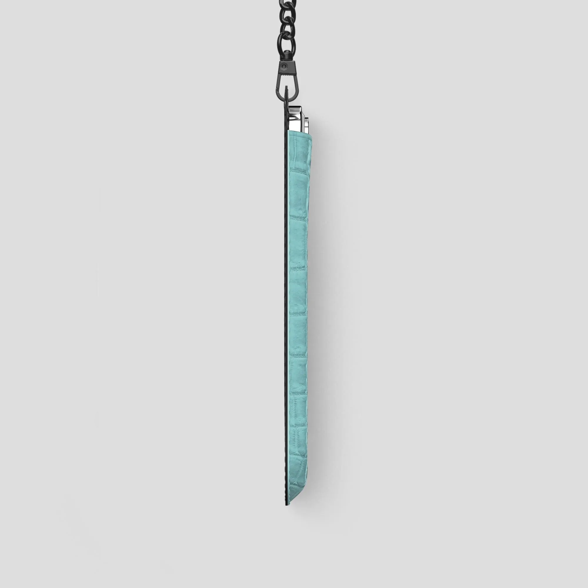 Crossbody Bag For iPhone 14 Pro In Himalayan Crocodile