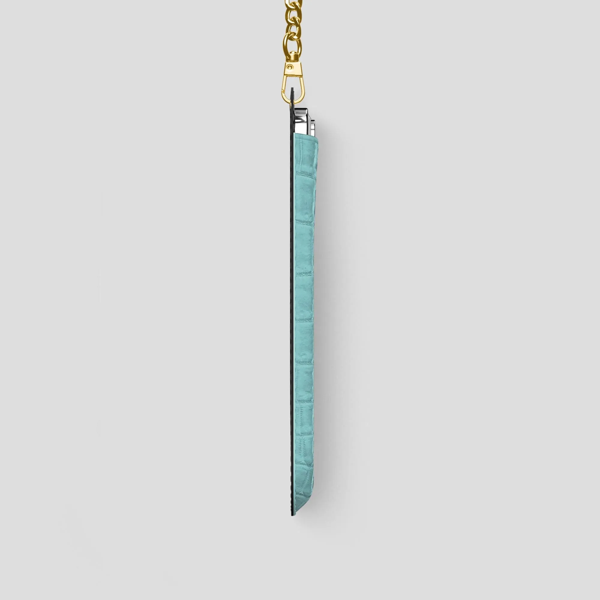 Crossbody Bag For iPhone 14 Pro In Himalayan Crocodile