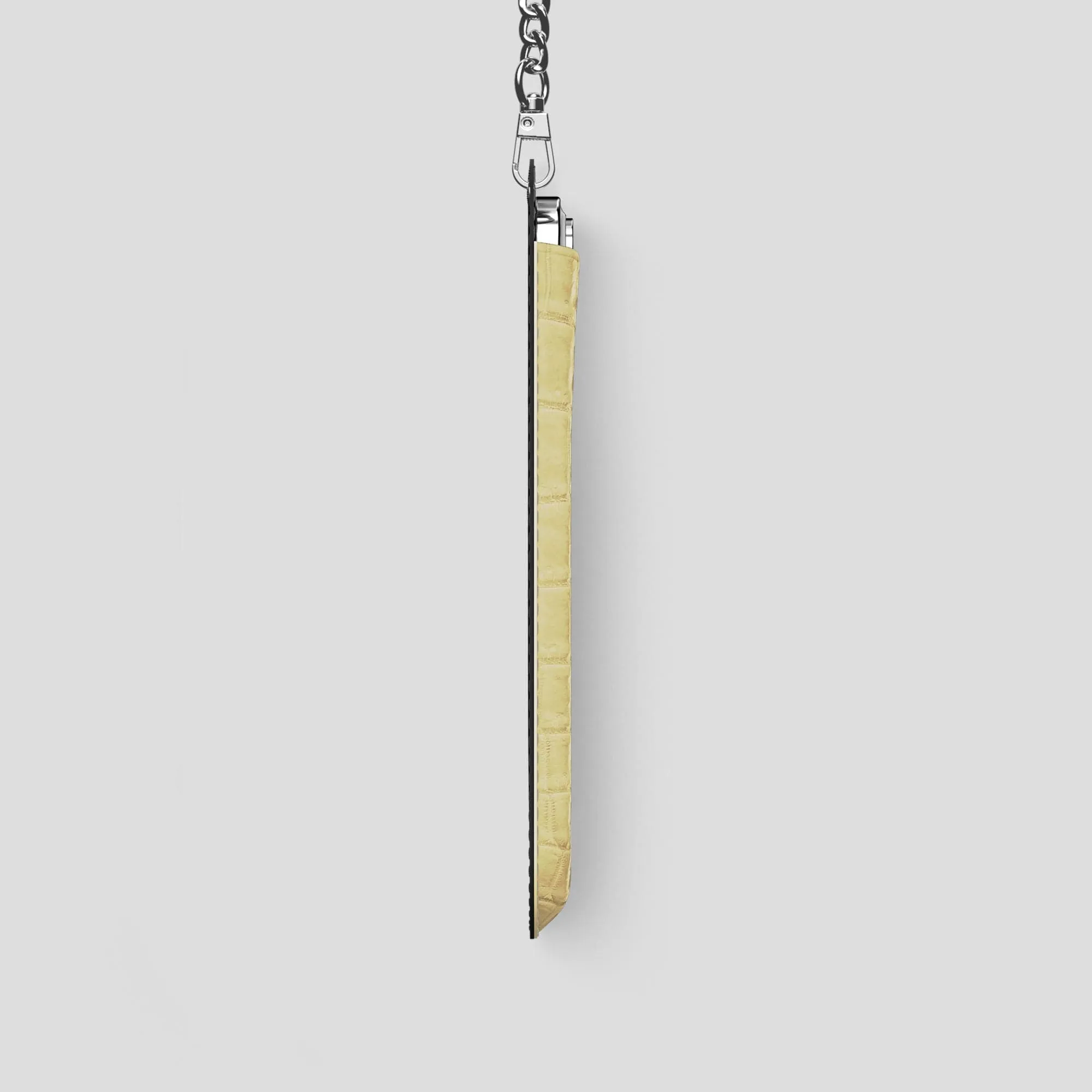 Crossbody Bag For iPhone 14 Pro In Himalayan Crocodile
